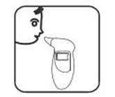 6) Po zahriatí sa zobrazí hlásenie s pokynom pre fúkanie do zariadenia Blow.
