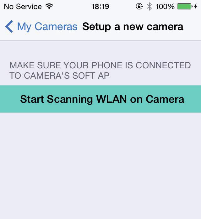 Kliknite na tlačidlo "Spustiť skenovanie siete WLAN