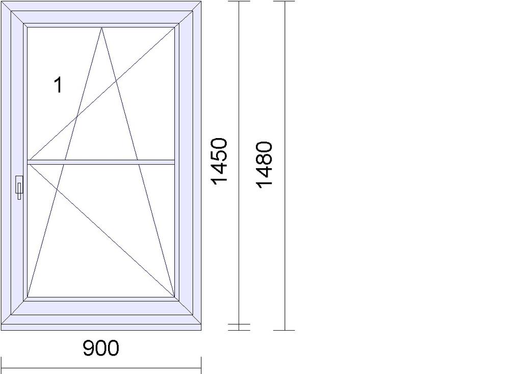 dub / bílá Barva křídla:23 zlatý dub / bílá SZR 18mm meziskelní Holz/bílá Rozměry: 900mm