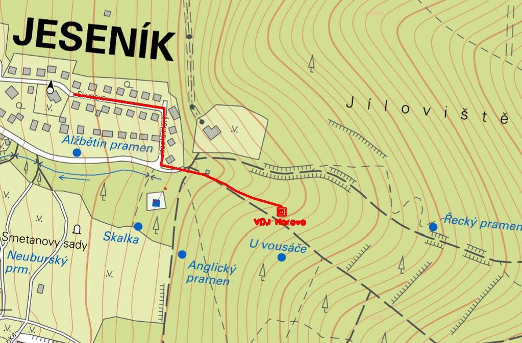 A.III.1b OBNOVA VODOVODU V ULICI SKUPOVA, JESENÍK Ulice: Skupova, Josefa Hory Obnova VHI: ANO 1 650 tis.