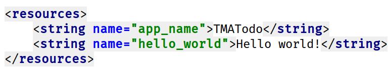 Řetěžce DRY = Dont Repeat Yourself + více jazyků Přístup k hello_world: Java: R.string.
