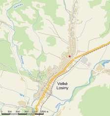 š. 9 km V od a výška nad zemí 7,5 m rozměr hodin š. 2 m x v.