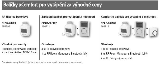 Pro konfiguraci regulace, zejména RF bateriové hlavice, je vyžadován software MRF 2.15 CZ. Pro řízení z Room Manageru je nutné do RM zavést firmware v.