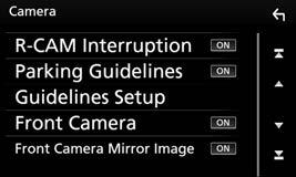 DALŠÍ EXTERNÍ KOMPONENTY Použití kamery Připojení kamery viz strana 72. K používání zadní náhledové kamery je zapotřebí REVERSE vedení.