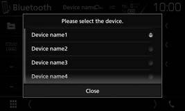 [BT DEVICE Přepne audio přehrávač s Bluetooth. CHANGE] Pro zobrazení všech dostupných ovládacích tlačítek stiskněte [ ] pro zobrazení dalšího okna ovládacího tlačítka.