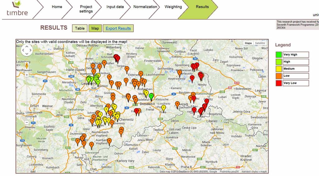 3. Charakteristika současného fungování Výsledky systému příklad Google maps za 1.
