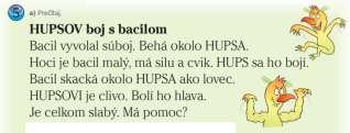 Návrh prípravy na vyučovaciu hodinu číslo 92 skupinkách po jednej vete.