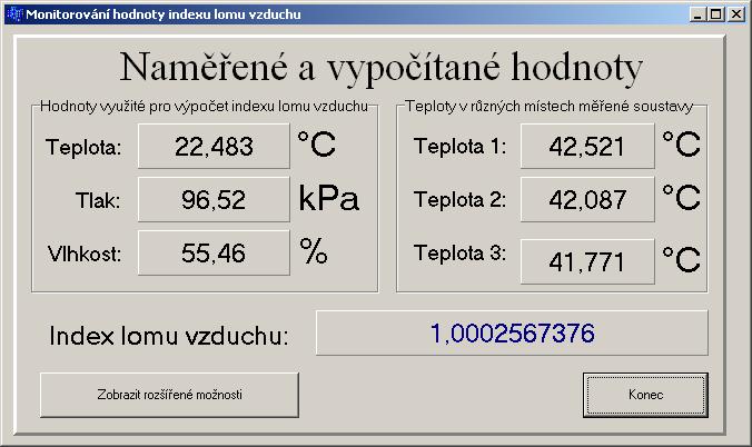 8 ÚŽIVATELSKÉ ROZHRANÍ Ovládací program pro jednotku jsem vytvořil v prostředí Borland C++ Builder 6, zdrojový kód je na přiloženém CD-ROM.