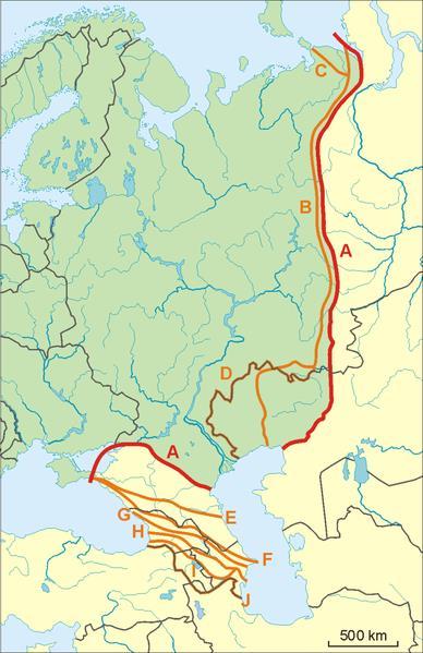 Ohraničenie Ázia - Európa