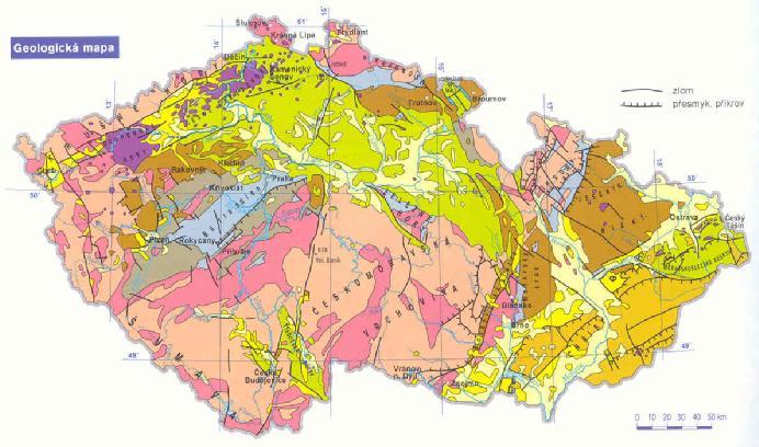 Stržová eroze Vliv geologického