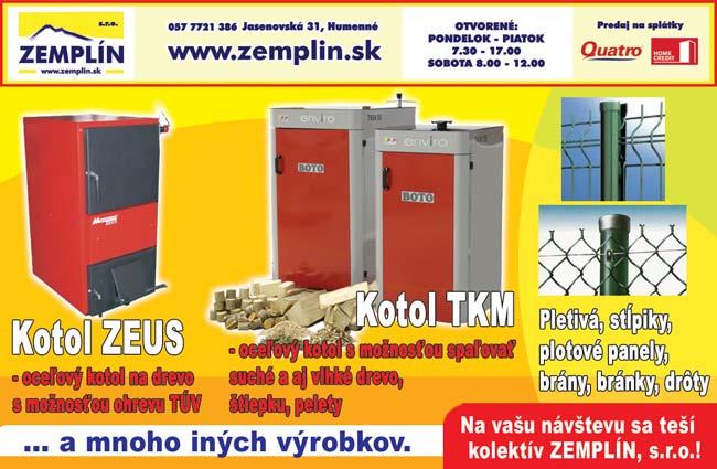 IS kompletné. Cena 45 000 eur. Tel.: 0917 418 489 * Predám RD s 24 á pozemkom v Kamenici nad Cir. Cena dohodou. Tel.: 0918 038 014 * Predám RD v Zempl. Hámroch s krásnym výhľadom na obec.