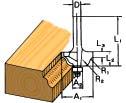 zaoblené hrany 28,6 25,5 17 9,5 Fréza na zaoblené hrany 22 26,5 12,7 6,3 V - drážkovací fréza 12,7 29 9,1 90 Fréza na zkosené hrany 32 30 12,2 45