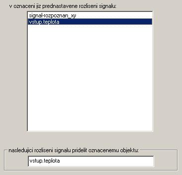 Předání signálu / Převzetí signálu K přehlednému utvoření logického spínacího obrazu se v knihovně nacházejí <spojení> vedle jednoho bodu uzle také symboly pro virtuální spojení.