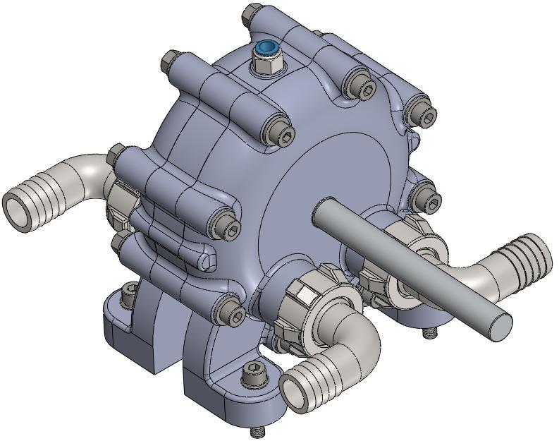 4 STUDIE TURBÍNY S VÍŘIVÝM OBOUSTRANNÝM OBĚŽNÝM KOLEM Zde je zkráceně zdokumentován vývoj a návrh vířivé turbíny s oboustranným oběţným kolem.
