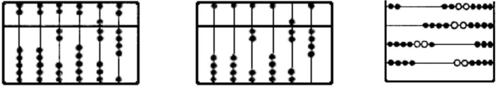 84 Jan Preclík hodnotu pěti jednotek řádu určeného čarou pod ní. Na každé čáře mohly být nejvýše čtyři značky, v mezeře mezi čarami nejvýše jedna jinak bylo nutno provést přenos do vyššího řádu.