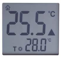 Funkcie Diagram činnosti V regulátore zabudovaný snímač teploty sníma teplotu vzduchu v miestnosti.