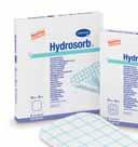 Hydrosorb Hydrogelové krytí s technologií AquaClear Charakteristika Transparentní obvaz s vysokým obsahem vody (60 %).