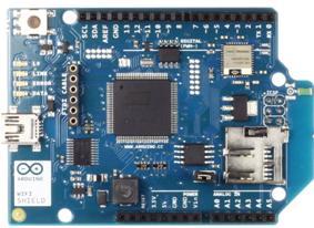 Mezi takové shieldy patří např. Arduino Motor Shield (obr.