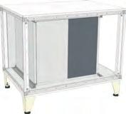 PŘÍVODU/ODPADNÍHO VZDUCHU pro vedení vzduchu horizontální 1017 x 750 x 508 mm pro CKL-iH/A-1300 1017 x 750 x 712 mm pro CKL-iH/A-2200 1017 x 955