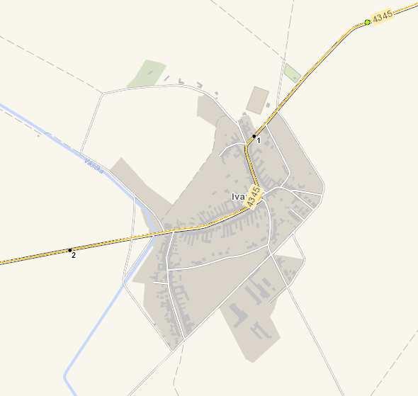 9. Informace o komunikaci Mapa znázorňující rozložení komunikace v obci