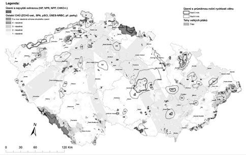 Území vhodná pro umístění větrných elektráren rozbor závažnosti střetů s ochranou přírody Příloha č.