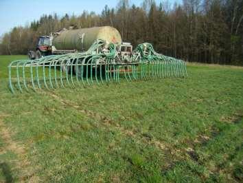 Agrotechnická opatření Jarní ošetření porostu - smykování, popř. vláčení prutovými branami - hnojení dusíkem (resp. P, K, Mg, S), popř. mikroprvky ev.