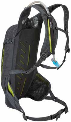 Vyrobený pro jízdu Thule Vital Hydration Pack jsou konstruovány pro maximální snížení těžiště a optimální rozložení hmotnosti,