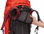 Thule Versant umožňují nastavení podle trupu v délce 12 cm a nastavení bederního pásu v rozsahu 15 cm. Stačí je nastavit podle proporcí vašeho těla a můžete vyrazit.