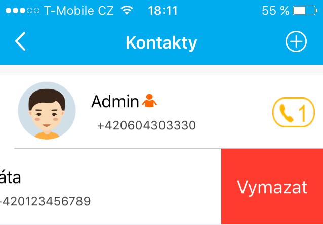 PŘIDÁVÁNÍ ČLENŮ RODINY - TIPY Kontakty nemusíte přepisovat ručně, ale můžete je vybrat z vašeho telefonního seznamu. Jednoduše při zadávání nového kontaktu kliknete na Mobilní kontakty.