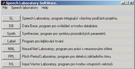 O projektu Speech Laboratory Součástí disertační práce [1] bylo vytvořit programové prostředky pro TTP (Text-to-Prosody) syntézu.