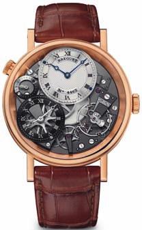 BREGUET 1 2 3 4 5 1. Tradition 7067, ruční nátah, 18kt růžové zlato, rez. chodu 50 hod., GMT, ukaz.