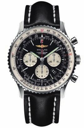 2 3 4 5 6 7 1. Navitimer 1 Automatic 38, automat, ocel/18kt růž. zlato, rezerva chodu 40 hod., safírové sklo, datumovka, vodotěsnost 30 m, 38 mm, řemínek krokodýl, 137 500 Kč 2.
