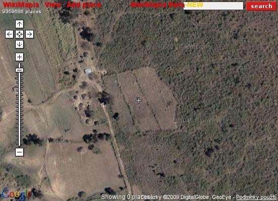 Sesuvy půdy Západní Keňa, 2007 Satelitní snímek z doby před sesuvem dokládá, ţe k