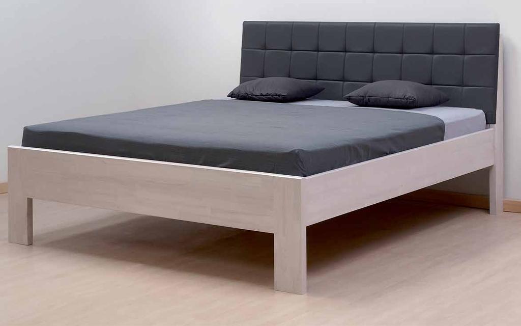 jednolůžka a dvoulůžka DENERYS paradise pohodlně se opřete Přírodní masivní dřevo 180x200, rovné rohy, jádrový