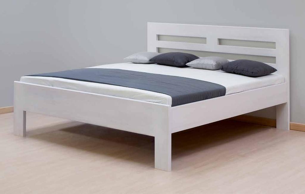 jednolůžka a dvoulůžka ELLA harmony čistota tvarů Imitace masivního dřeva 180x200, rovné rohy jádrový buk bělený IMITACE DREVA ˇ MASIVNÍ rovné rohy NEBO SAMONOSNÁ STREDNICE ˇ + cm +/- 25 VOLITELNÁ
