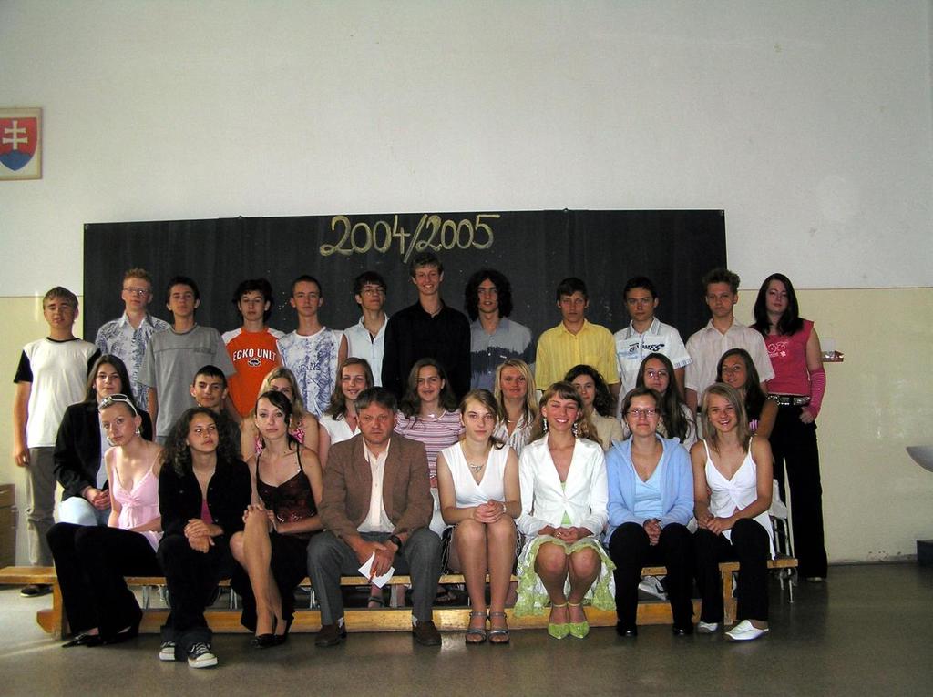 Kvinta Triedny učiteľ: Mgr. Otto Krajňák 1. Lukáš Belošič 15. Miroslava Marhefková 2. Marianna Bileková * 16. Petra Marhefková 3. Monika Bučorová 17. Roman Málik 4. Matej Čiţik 18. Peter Mlynarčík 5.