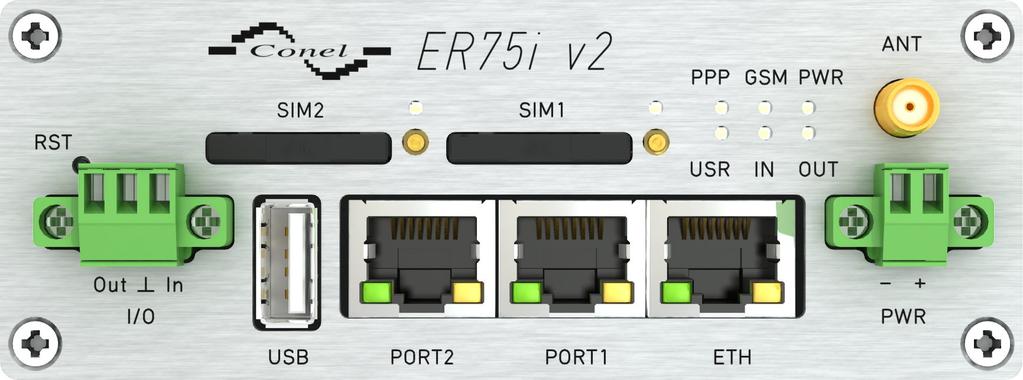 Verze routeru Obrázek 2: C elní panel ER75i v2b Obrázek 5: C elní