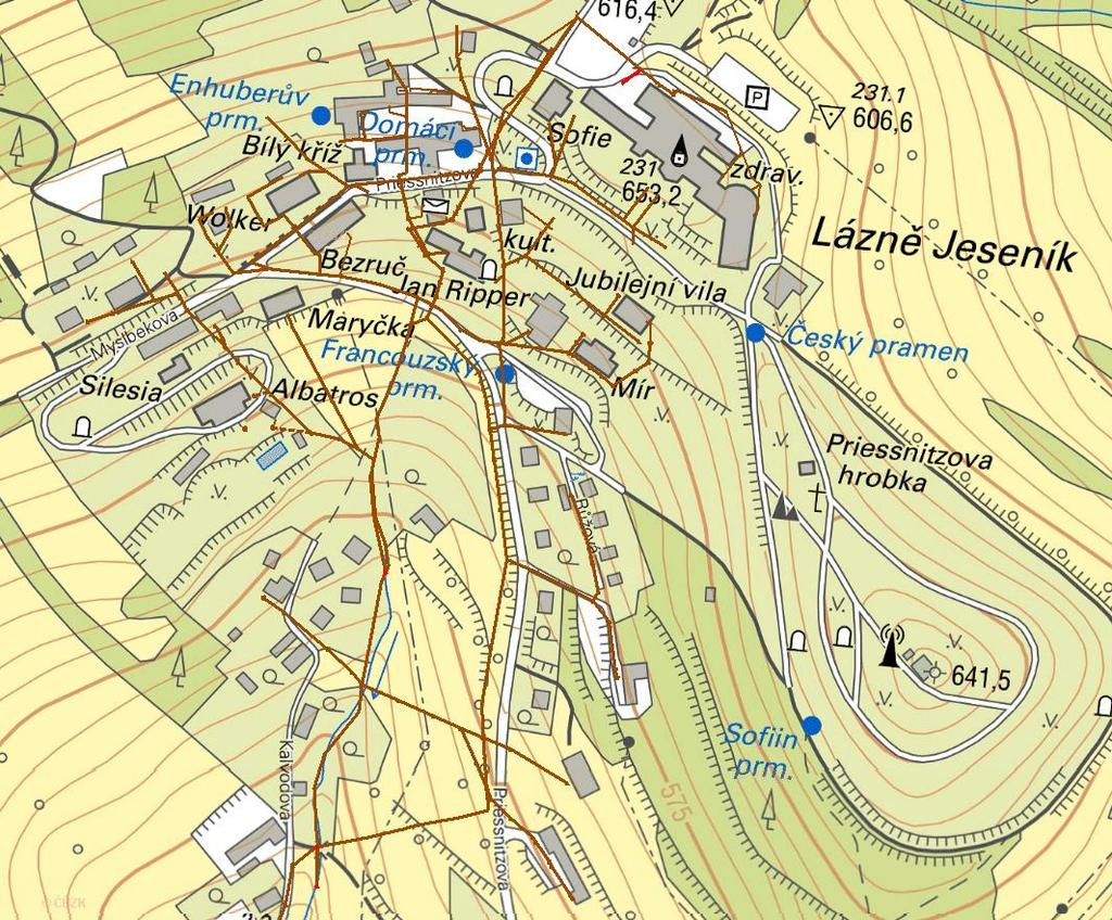 5.2.3 OBNOVA KANALIZACE V LÁZNÍCH JESENÍK (TES) Ulice: Priessnitzova, Myslbekova, Kalvodova, Růžová Obnova VHI: ANO 200 tis.