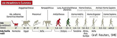 Původ a vývoj člověka: 1) živočišný předchůdce člověka