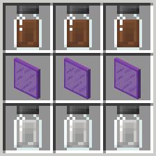 PRODUKTY V PRACOVNOM STOLE 9 Pre vytvorenie niektorých produktov je potrebná kombinácia chemických zlúčenín a Minecraft blokov. Vytvoríte ich v tradičnom Minecraft pracovnom stole.