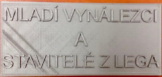 22. 2. 201 3D tiskárna jela na 200% rychlosti, protože základová deska byla moc tlustá a tisk se protahoval. Zajímavé bylo automatické odlehčení desky pomocí softwaru tiskárny.