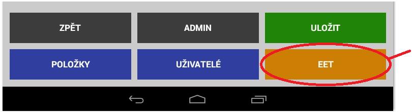 tlačítko EET Tím se