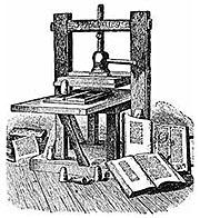 Gutenberg používal drevený tlačiarenský lis jednoduchej konštrukcie, odvodený z vinárskeho lisu.