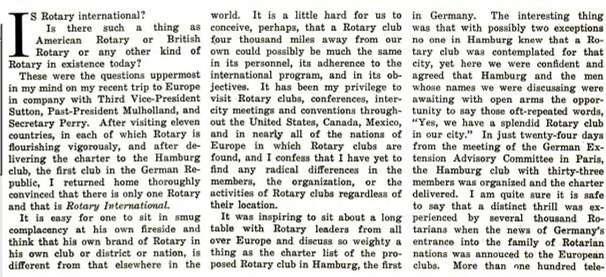 V době, kdy se začalo používat rotariánské logo v dnešní podobě, vzniká také československý distrikt. V roce 1927 bylo Československo prohlášeno za Rotary distrikt a číslem 66.