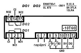 releový výstup pro řízení ovládaného zařízení, 12/24 V st/ss IR33V7LR20 230V st