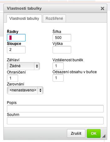 Po stisknutí tlačítka Odeslat na server se obrázek nahraje a v záložce Informace o obrázku je možné mu upravit parametry: Alternativní text - zde je popisek obrázku Šířka/výška - možnost upravit