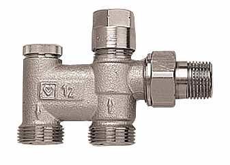 HERZ Bypas HERZ-3000, G 3/4", priamy, s intergovaným termostatickým zvrškom so závitom M 28 x 1,5, pre