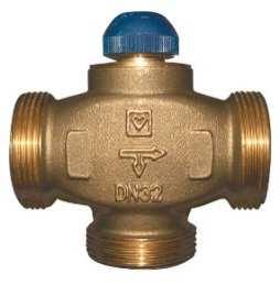 CALIS-TS-E-3-D DN 20, trojcestný termostatický, s maximálnym prietokom, na pravostrannú montáž,