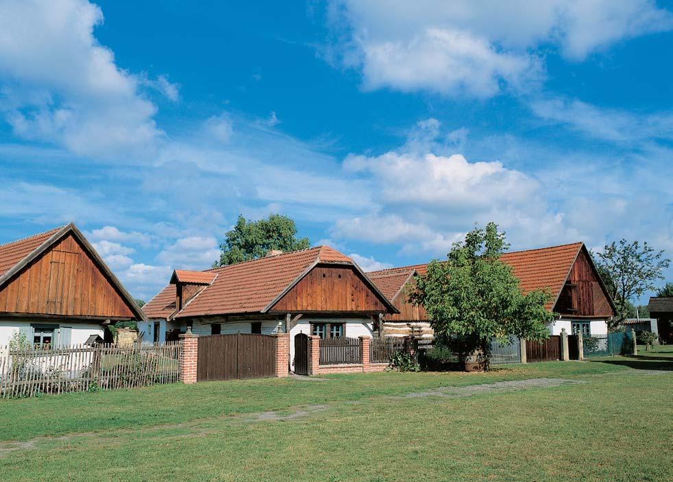 Stfiední âechy 2 a 2 Tradiãní polabská vesnická architektura shromáïdûná ve skanzenu v Pfierovû nad Labem. ho toku, která umrtvila dynamiku pûvodního nivního ekosystému.
