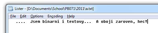 textový